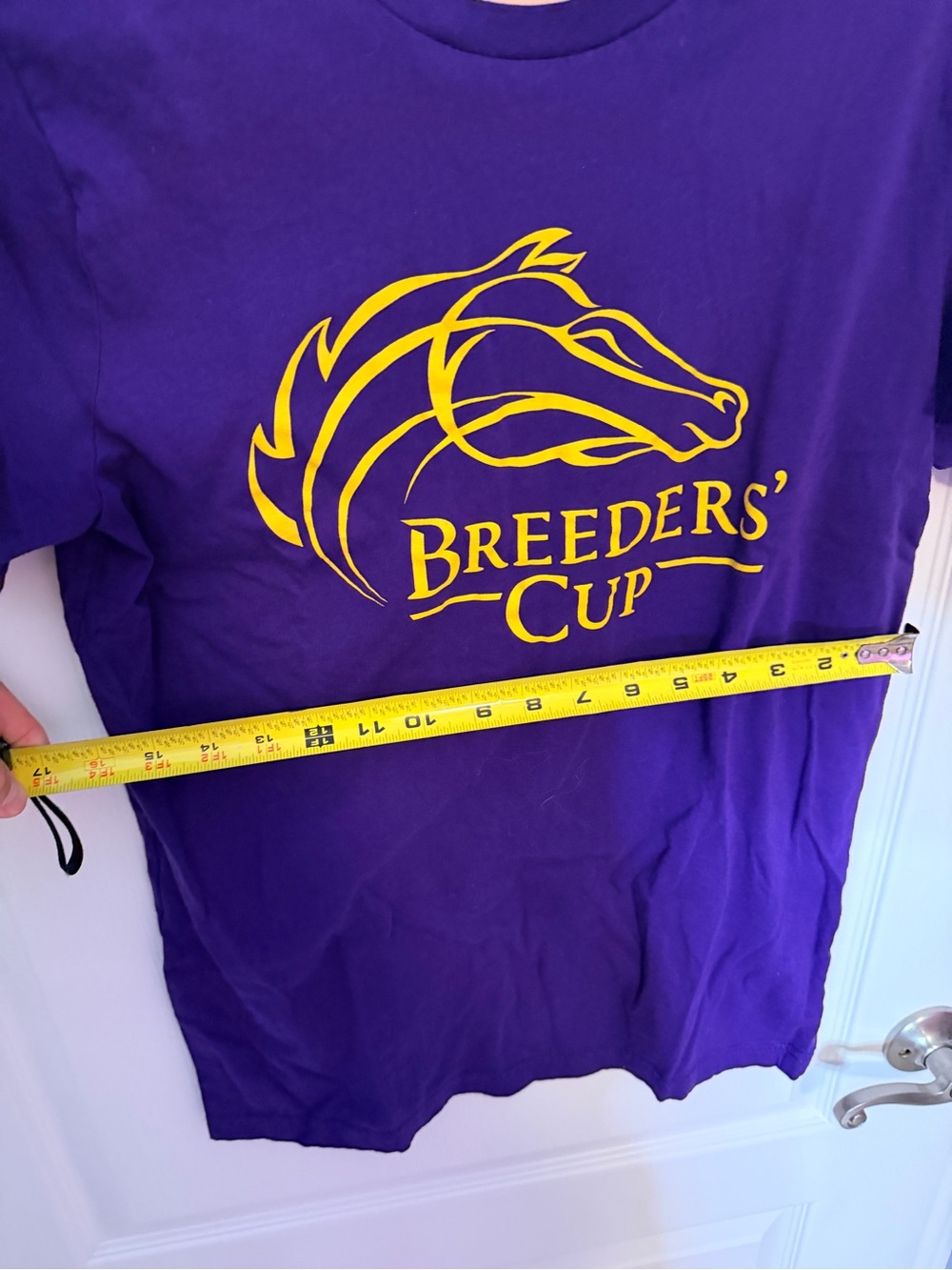 Breeders' Cup Purple T-Shirt with Yellow Logo - Picture 2 of 4